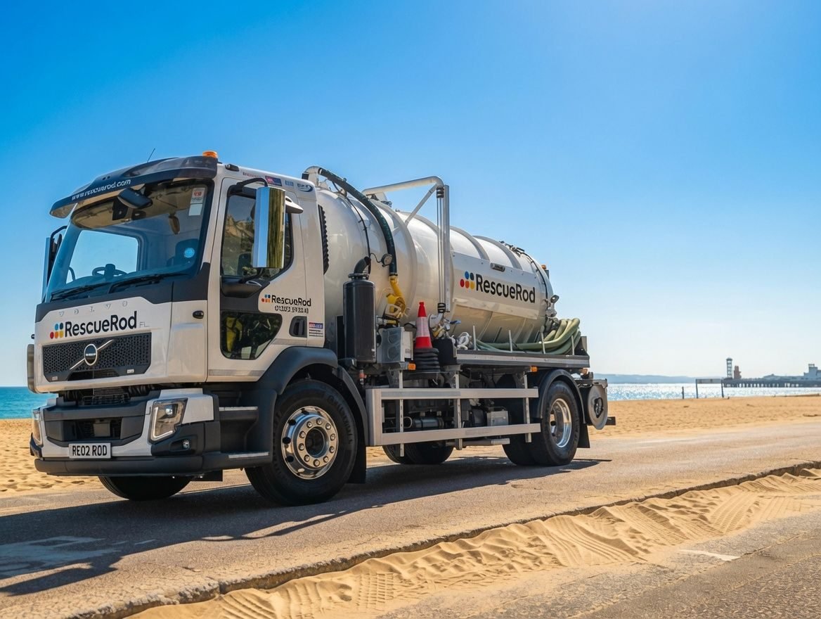 RescueRod tanker in action on the seafront